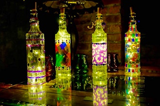 BYOB Wine Bottle with LED Lights Decorating Workshop
